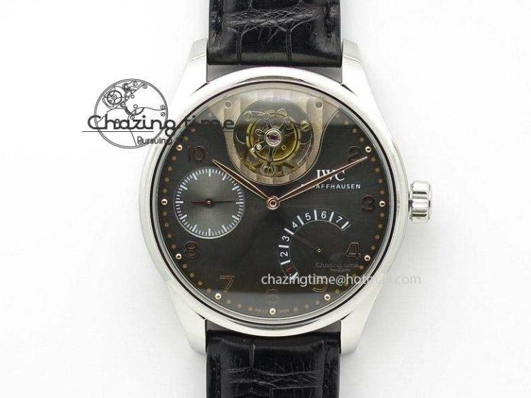 MIROTIME 0310 Portuguese Real PR IW500703 ZF 1:1 Best Edition On Black Leather Strap A Durable 7370